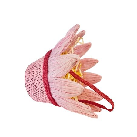 Panier Fleur Rose pour Cadeaux ou Friandises